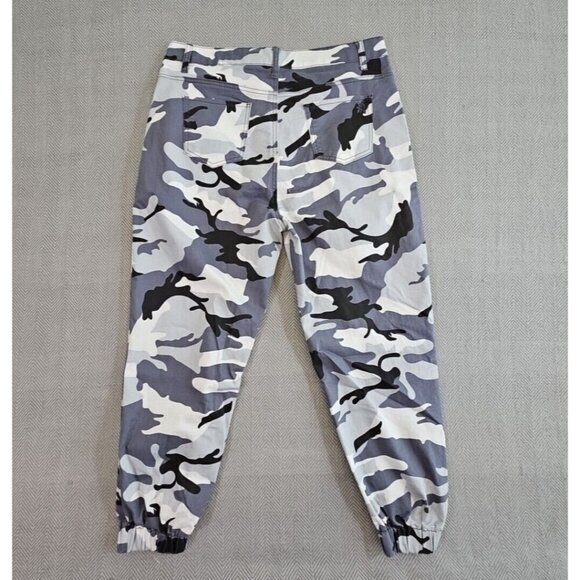 Women's V.I.P.  Jeans Jogger Style Pants SZ 15 L32 Gray Camouflage NWT! - Picture 2 of 12